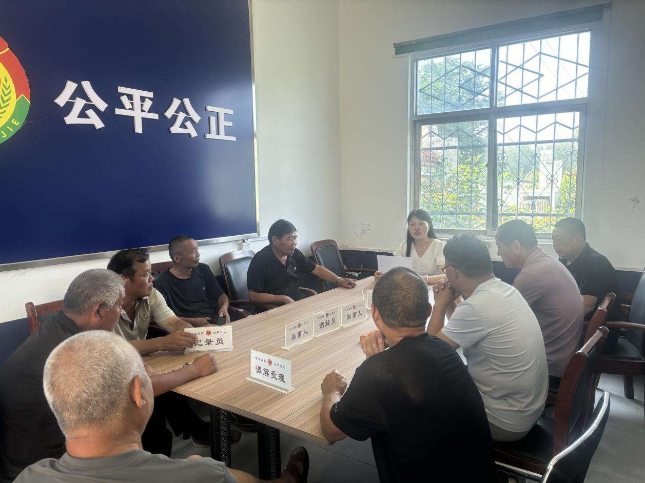 新蔡县司法局李桥司法所召开第二季度调解工作例会